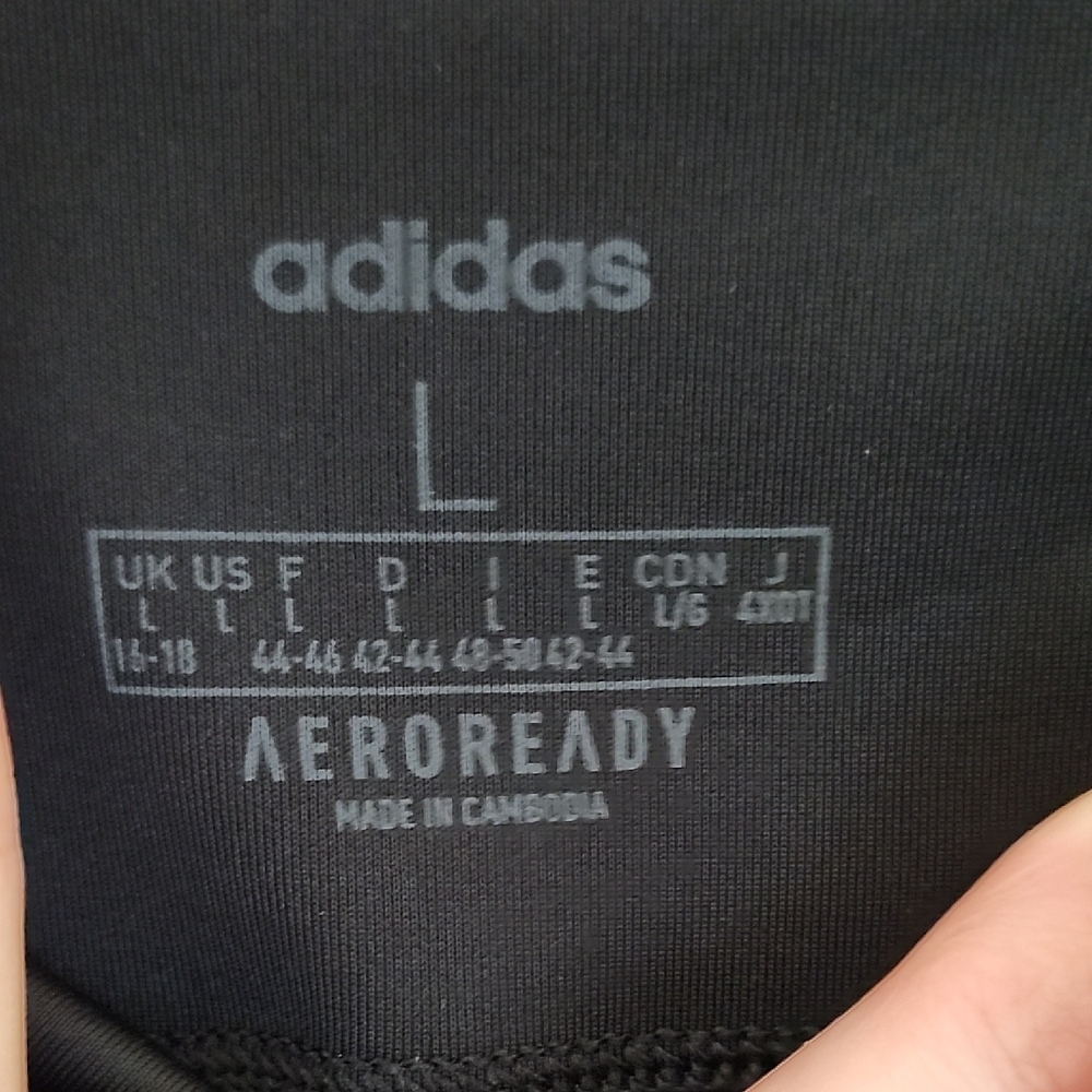 Adidas Black and Gray Leggings - Picture 2 of 9